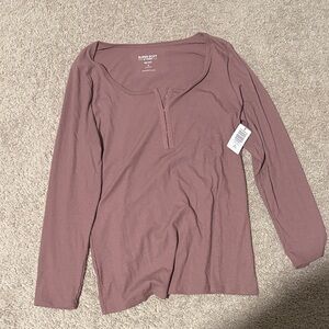 Torrid Mauve Long Sleeve Blouse
